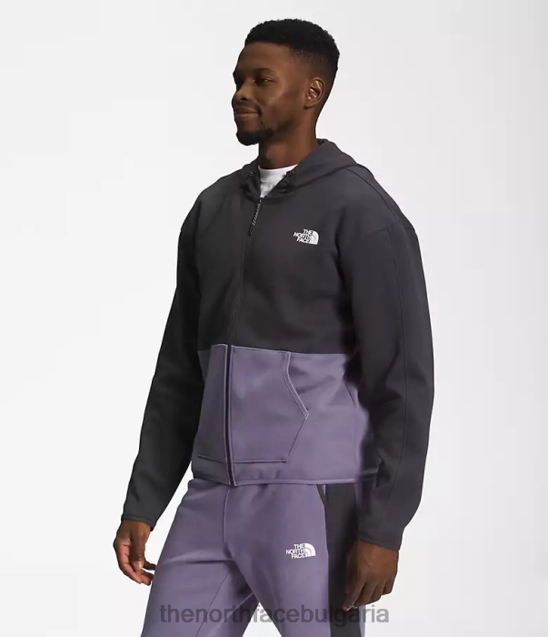 облекло The North Face суичър с цял цип tnf tech лунен шисти мъже 40DF0209