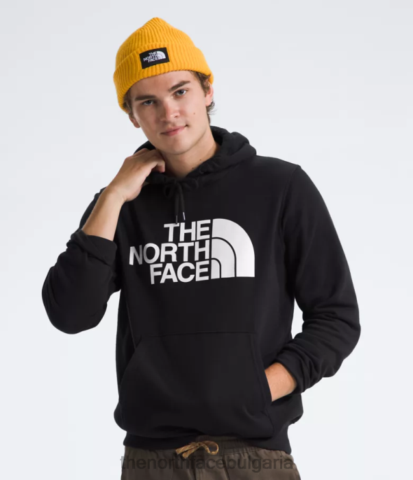 облекло The North Face пуловер с качулка с половин купол tnf черно/tnf бяло мъже 40DF0105