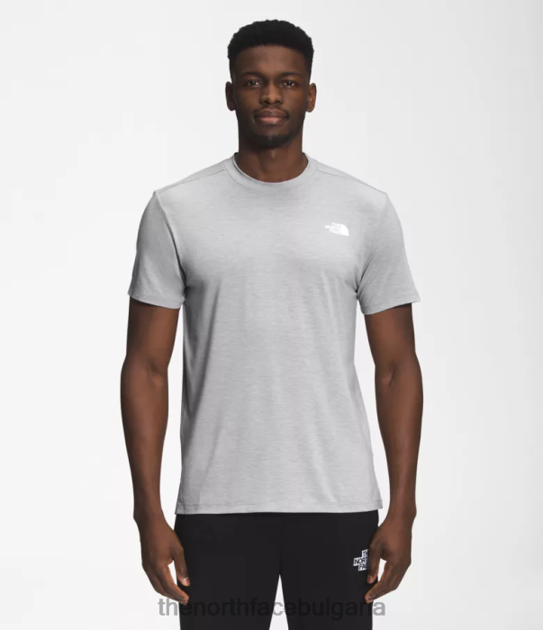 облекло The North Face бродят с къс ръкав мелд сив пирен мъже 40DF01256