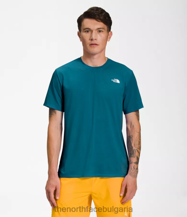 облекло The North Face бродят с къс ръкав син корал мъже 40DF01260