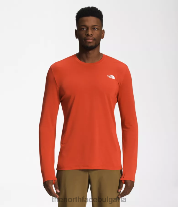 облекло The North Face бродят с дълъг ръкав ръждясал бронз мъже 40DF024