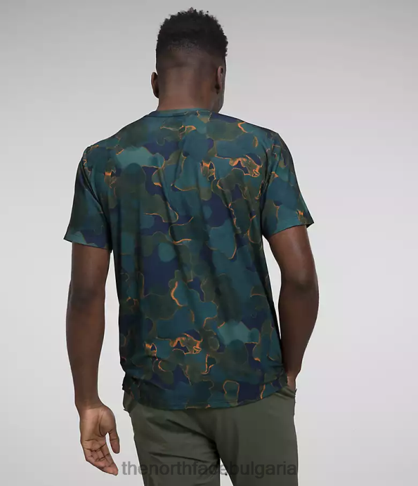 облекло The North Face бродят с къс ръкав summit тъмносиня камуфлажна текстура мъже 40DF01264