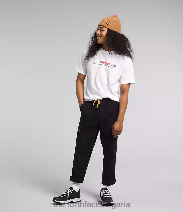 облекло The North Face градска тениска с къс ръкав tnf white/монреал мъже 40DF01070