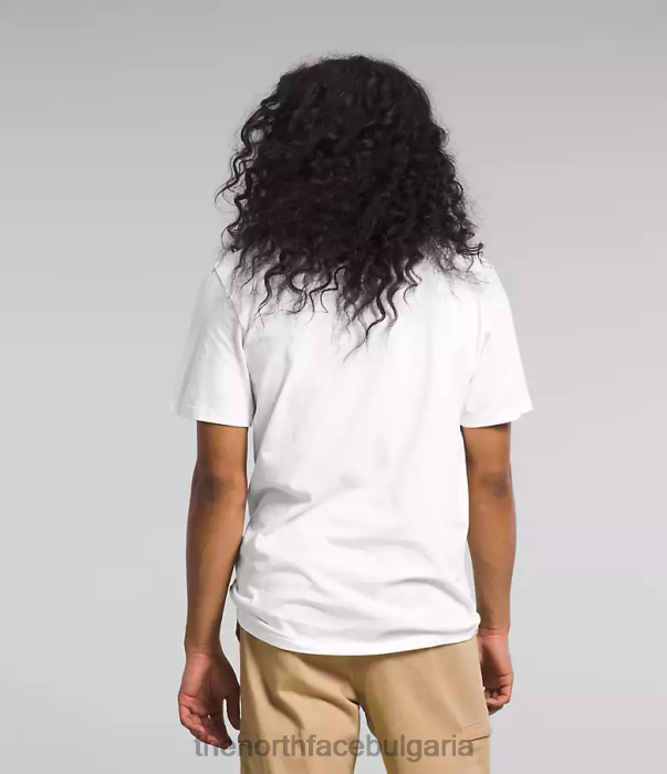 облекло The North Face градска тениска с къс ръкав tnf white/ванкувър мъже 40DF01071