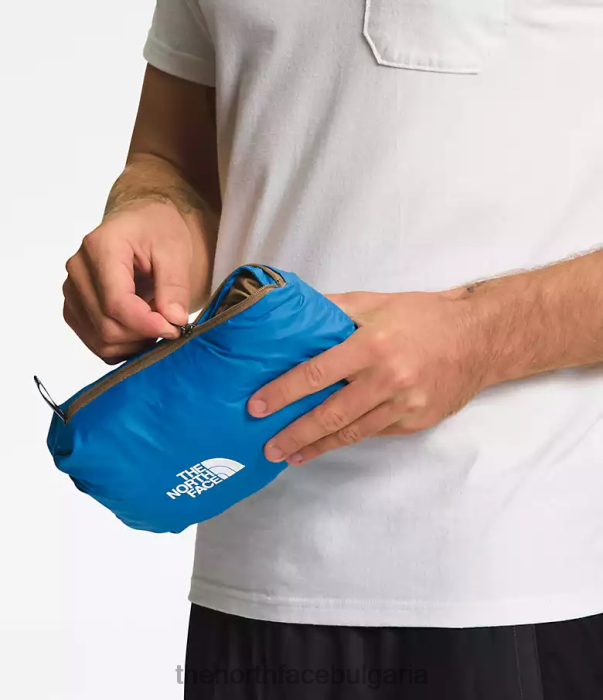 облекло The North Face яке хидроналин 2000г супер звуково синьо/полезно кафяво мъже 40DF0101