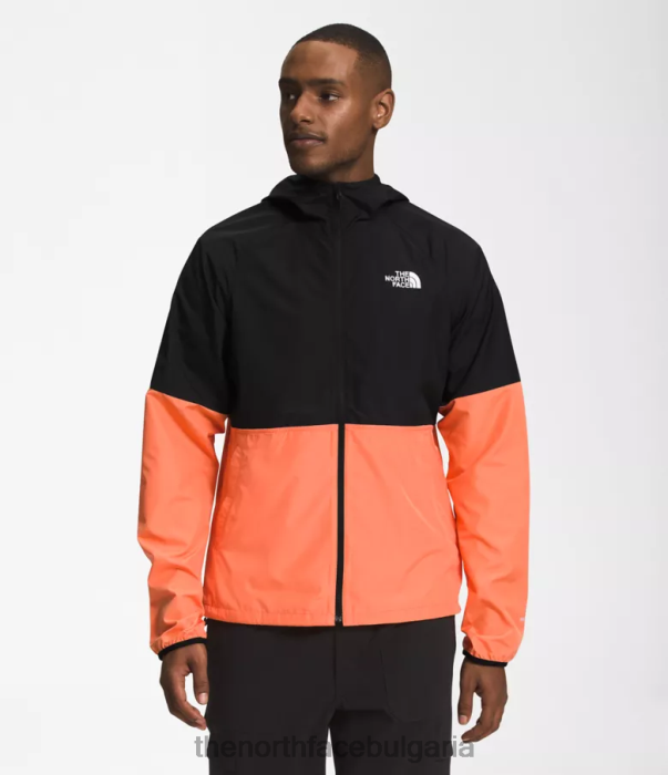 облекло The North Face суичър с качулка 2.0 tnf черно/прашно коралово оранжево мъже 40DF0478