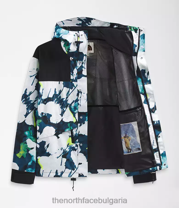 облекло The North Face 86 ретро планинско яке smmt тъмносин абстрактен флорален принт мъже 40DF01293