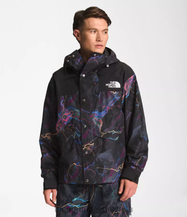 облекло The North Face 86 ретро планинско яке tnf черна следа светещ печат мъже 40DF01294