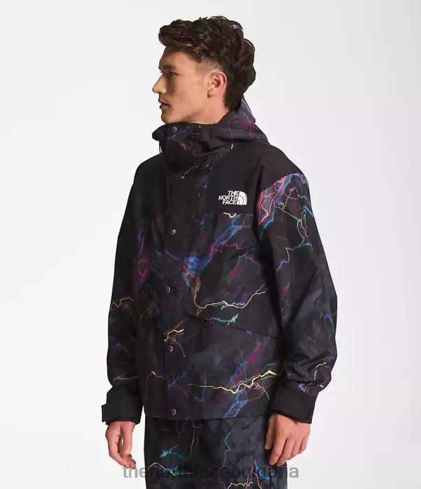 облекло The North Face 86 ретро планинско яке tnf черна следа светещ печат мъже 40DF01294