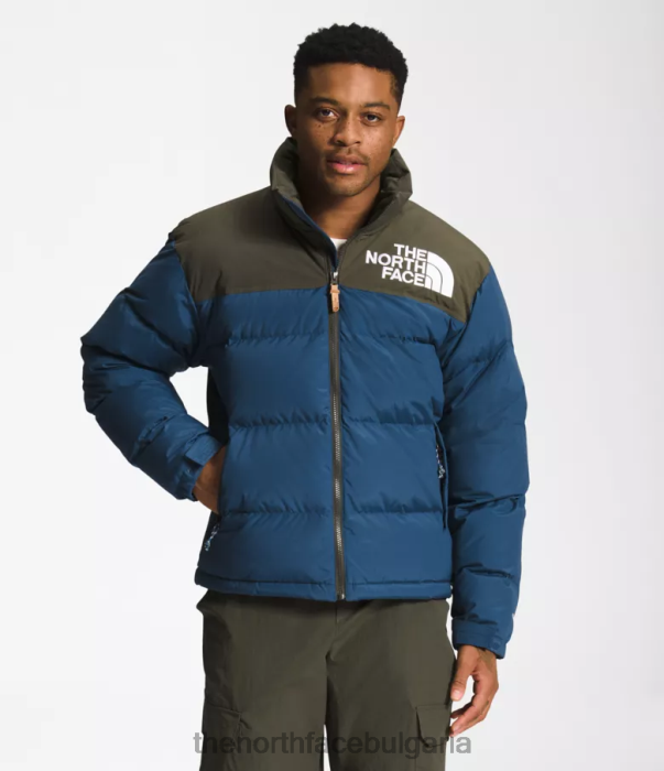 облекло The North Face 92 low-fi hi-tek nuptse сенчесто синьо/ново тъмнозелено мъже 40DF0826