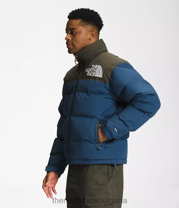 облекло The North Face 92 low-fi hi-tek nuptse сенчесто синьо/ново тъмнозелено мъже 40DF0826