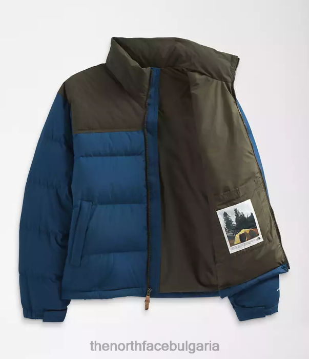 облекло The North Face 92 low-fi hi-tek nuptse сенчесто синьо/ново тъмнозелено мъже 40DF0826