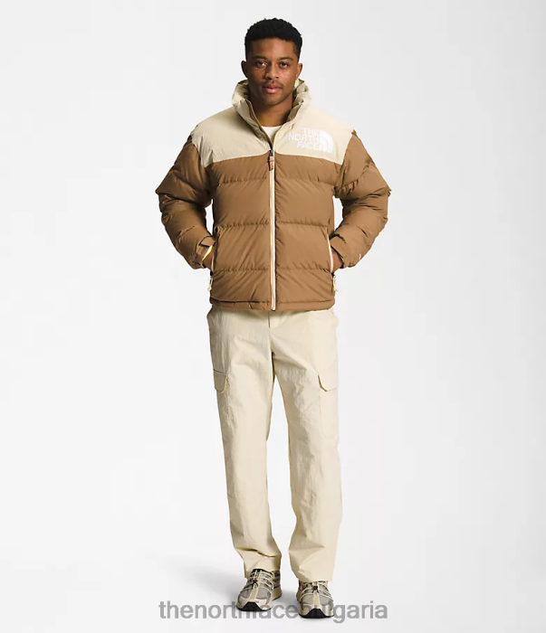 облекло The North Face 92 low-fi hi-tek nuptse полезност кафяво/чакъл мъже 40DF0827