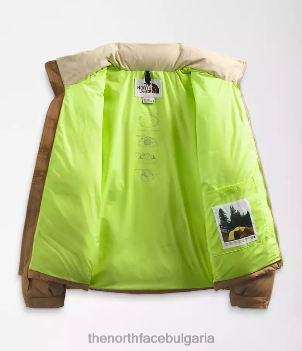 облекло The North Face 92 low-fi hi-tek nuptse полезност кафяво/чакъл мъже 40DF0827