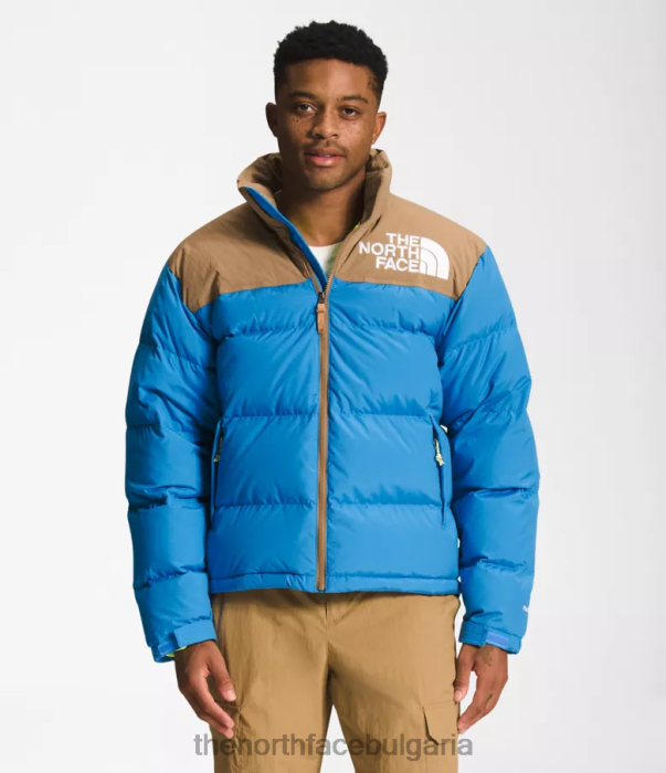облекло The North Face 92 low-fi hi-tek nuptse супер звуково синьо/полезно кафяво мъже 40DF0828