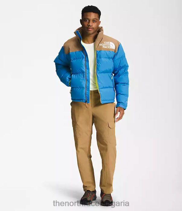 облекло The North Face 92 low-fi hi-tek nuptse супер звуково синьо/полезно кафяво мъже 40DF0828