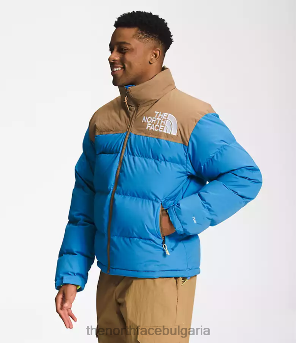 облекло The North Face 92 low-fi hi-tek nuptse супер звуково синьо/полезно кафяво мъже 40DF0828