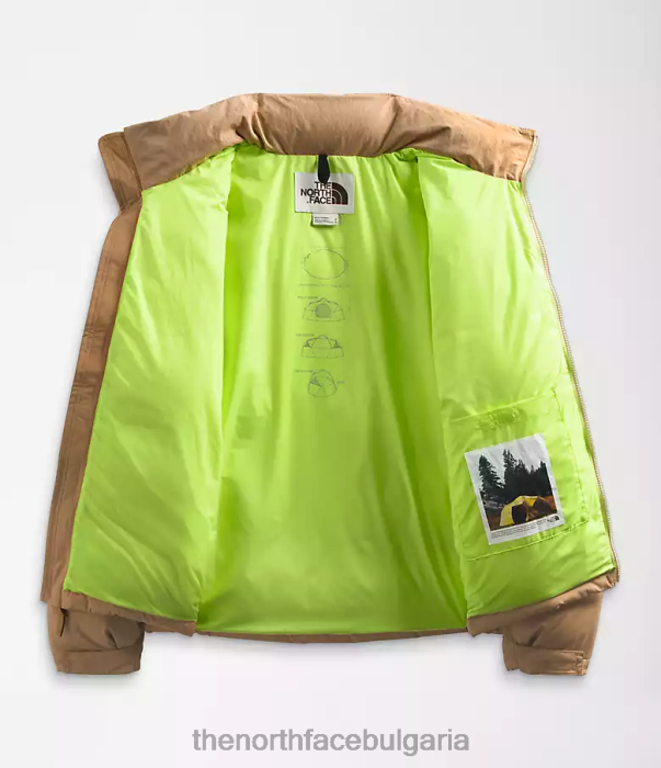 облекло The North Face 92 low-fi hi-tek nuptse супер звуково синьо/полезно кафяво мъже 40DF0828