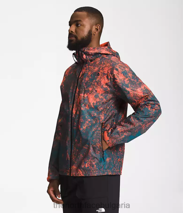 облекло The North Face яке alta vista ретро оранжев хипер рок печат мъже 40DF01252
