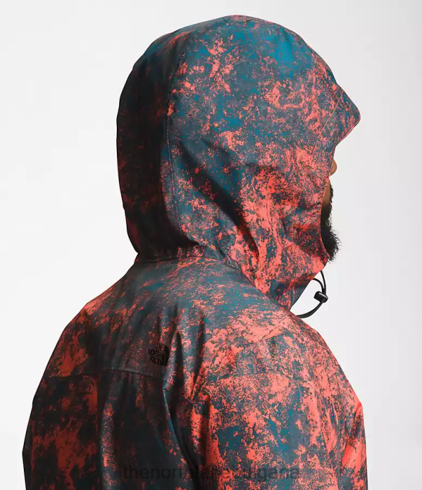 облекло The North Face яке alta vista ретро оранжев хипер рок печат мъже 40DF01252