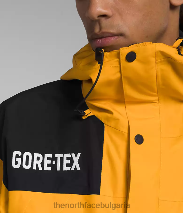 облекло The North Face gtx планинско яке summit gold/tnf black мъже 40DF0544