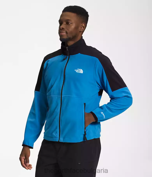 облекло The North Face tnf polartec 100 пълен цип супер звуково синьо/tnf черно мъже 40DF0484