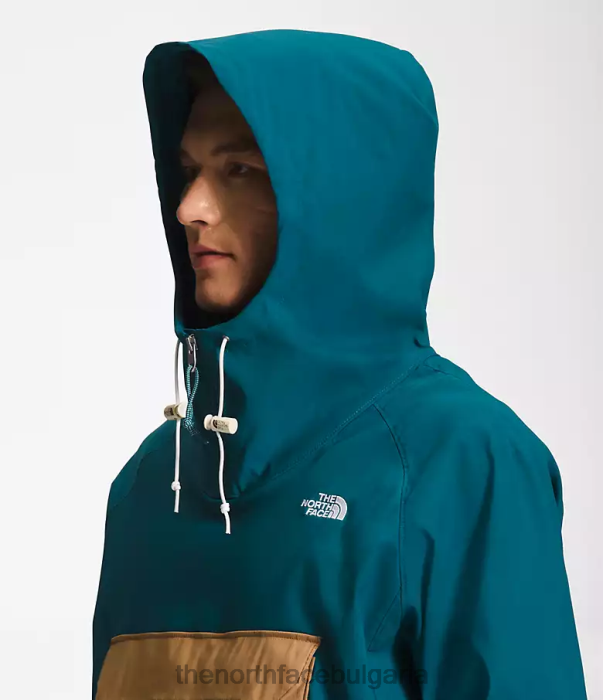 облекло The North Face клас v пуловер син корал / полезно кафяво мъже 40DF0594