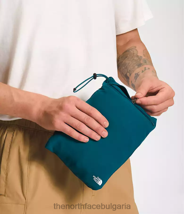 облекло The North Face клас v пуловер син корал / полезно кафяво мъже 40DF0594