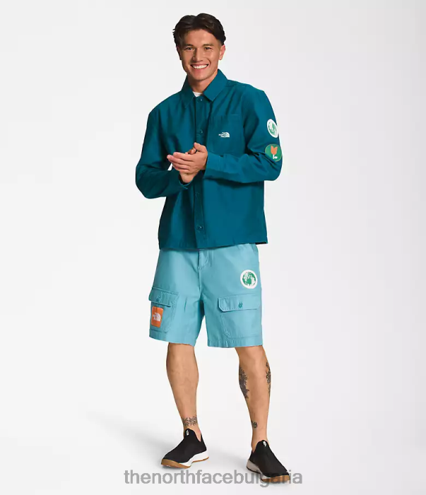 облекло The North Face valley shacket син корал мъже 40DF011