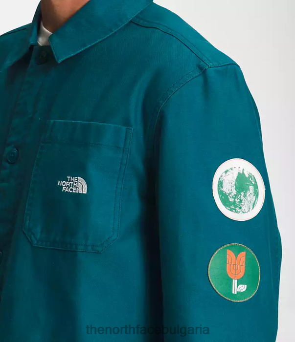 облекло The North Face valley shacket син корал мъже 40DF011