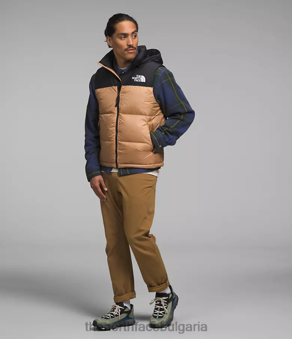 облекло The North Face 1996 ретро nuptse жилетка бадемово масло мъже 40DF0291