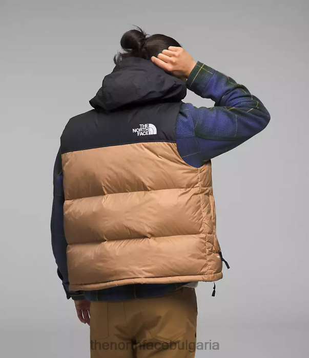 облекло The North Face 1996 ретро nuptse жилетка бадемово масло мъже 40DF0291