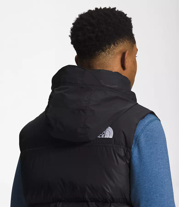 облекло The North Face 1996 ретро nuptse жилетка рециклиран tnf черен мъже 40DF0288
