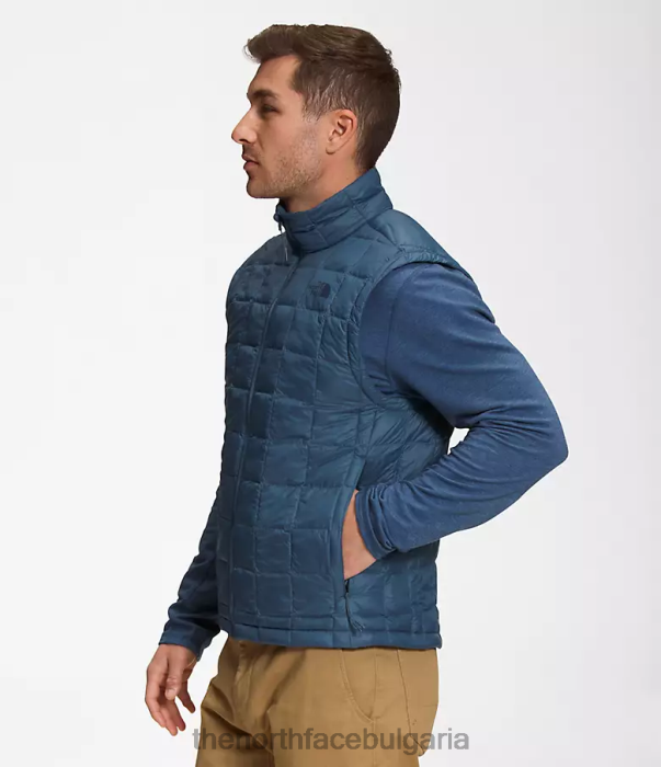 облекло The North Face термобол еко жилетка 2.0 сенчесто синьо мъже 40DF01156