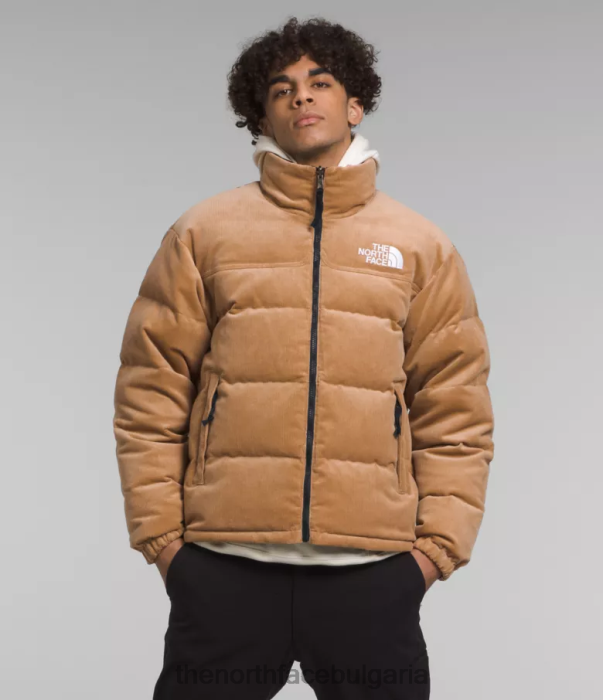 облекло The North Face 92 двустранно яке nuptse бадемово масло/tnf черен мъже 40DF01203