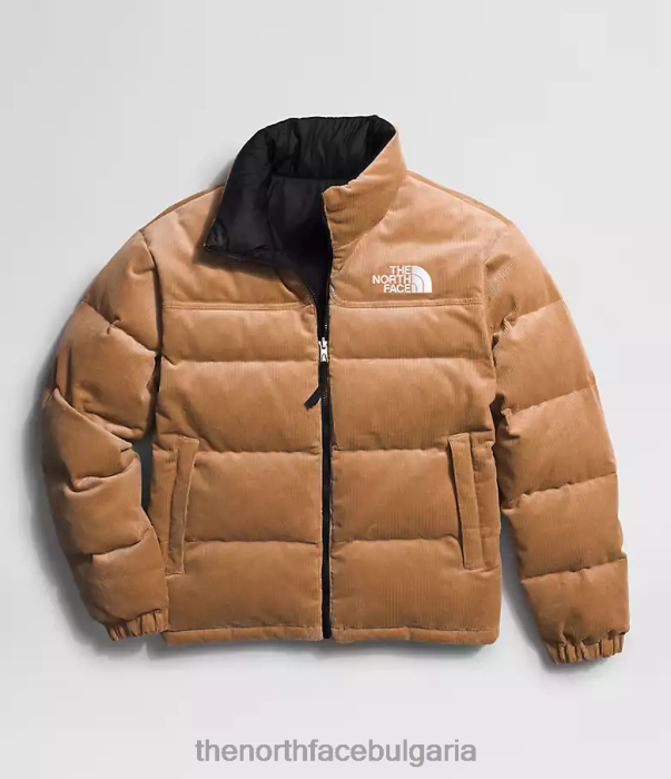 облекло The North Face 92 двустранно яке nuptse бадемово масло/tnf черен мъже 40DF01203