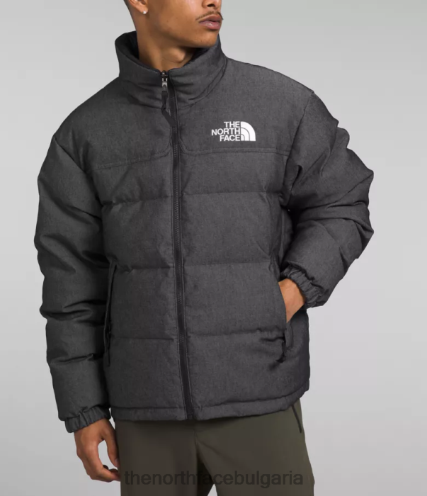 облекло The North Face 92 двустранно яке nuptse tnf черен деним мъже 40DF01204