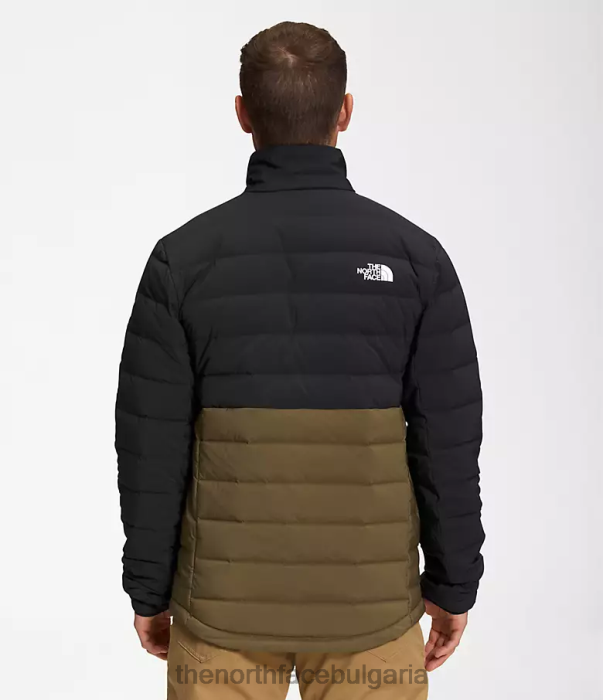 облекло The North Face еластично пухено яке belleview tnf черна/военна маслина мъже 40DF0648