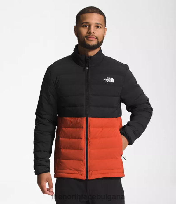 облекло The North Face еластично пухено яке belleview tnf черен/ръждясал бронз мъже 40DF0649