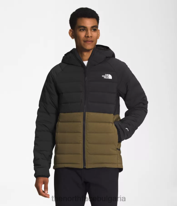 облекло The North Face разтегателна качулка belleview tnf черна/военна маслина мъже 40DF0920