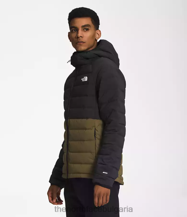 облекло The North Face разтегателна качулка belleview tnf черна/военна маслина мъже 40DF0920