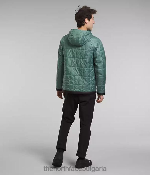 облекло The North Face пуловер с циркалофт тъмен градински чай/tnf черен мъже 40DF0767