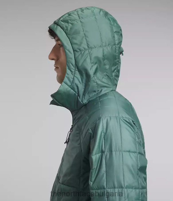 облекло The North Face пуловер с циркалофт тъмен градински чай/tnf черен мъже 40DF0767