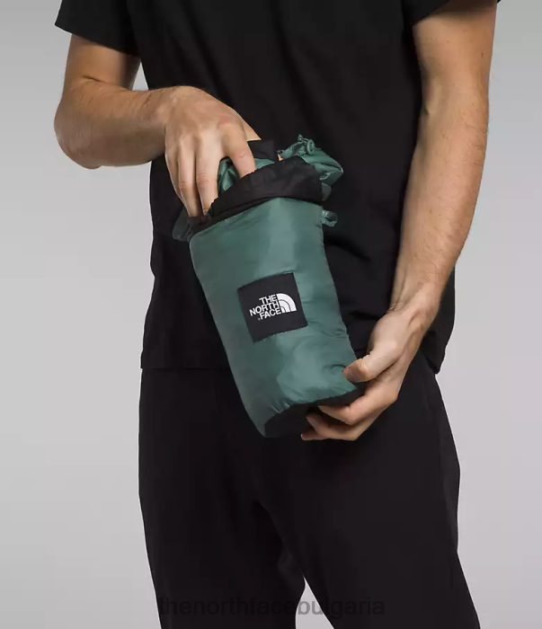 облекло The North Face пуловер с циркалофт тъмен градински чай/tnf черен мъже 40DF0767