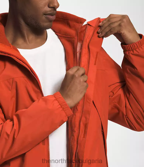 облекло The North Face антора триклимат ръждясал бронз мъже 40DF01001