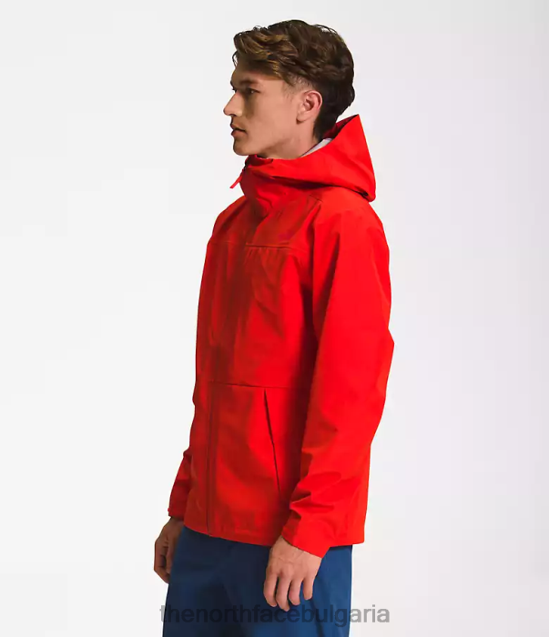 облекло The North Face сухо яке от бъдещето огнено червено мъже 40DF01115