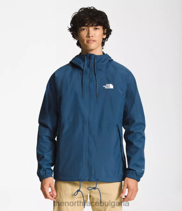 облекло The North Face антора качулка за дъжд сенчесто синьо мъже 40DF01195