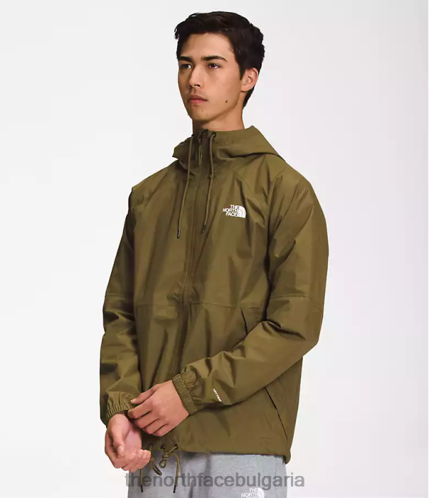 облекло The North Face антора качулка за дъжд военна маслина мъже 40DF01197
