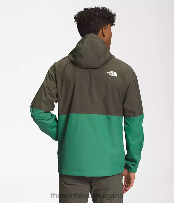 облекло The North Face антора качулка за дъжд ново тъмнозелено/наситено тревисто зелено мъже 40DF01202