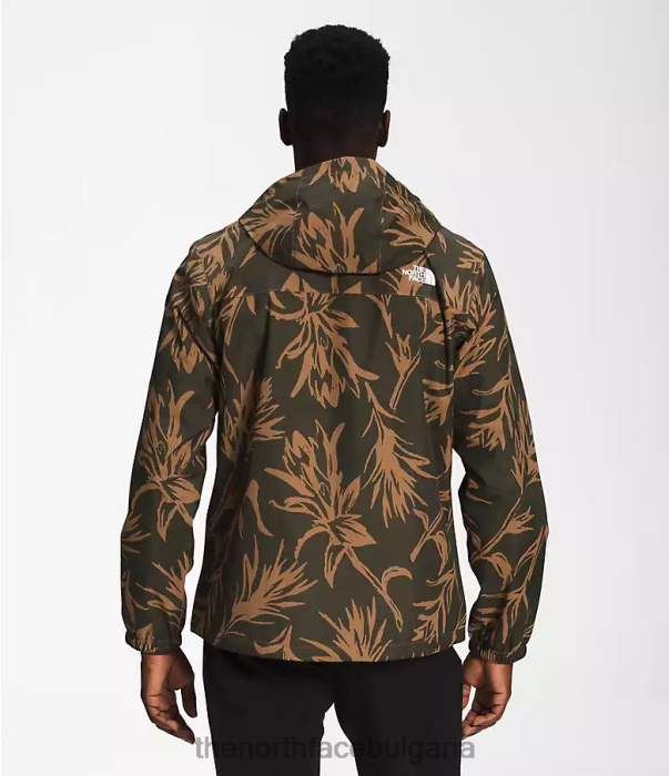 облекло The North Face яке Антора полезен кафяв отпечатък с тропическа четка мъже 40DF0287